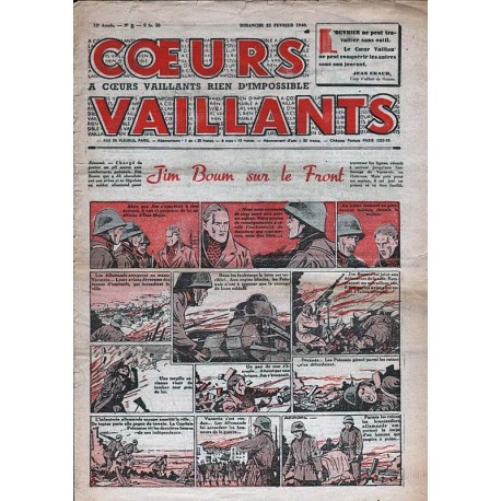 Cœurs Vaillants: 25 de febrero de 1940